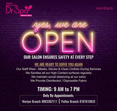 Our clinics are open to serve you .